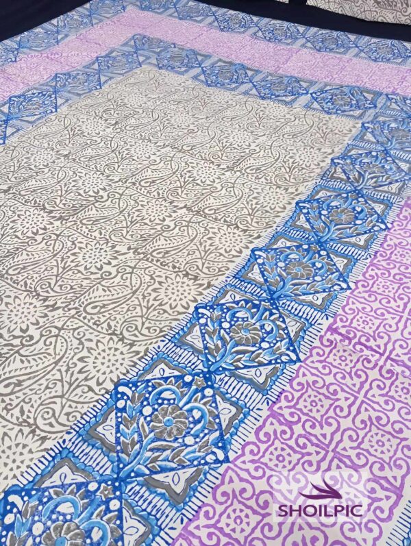 Luxury Block Bed Sheet (King Size) - Image 3
