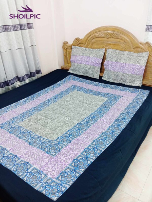 Luxury Block Bed Sheet (King Size)