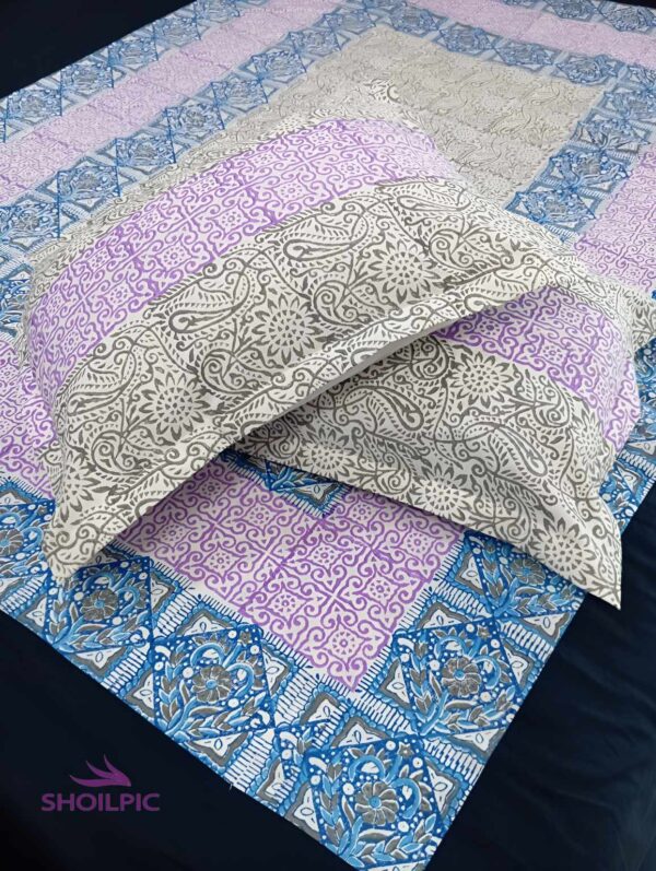 Luxury Block Bed Sheet (King Size) - Image 4