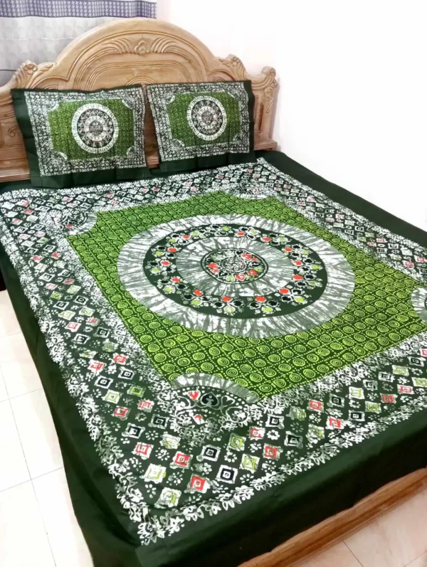 Exclusive Tye Dye Print bed sheet (4 Pcs) - Image 6