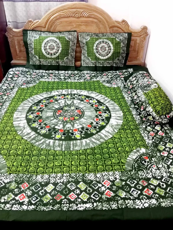 Exclusive Tye Dye Print bed sheet (4 Pcs) - Image 5