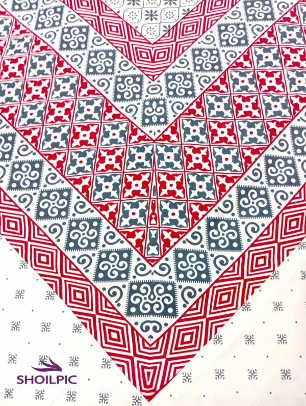 Premium Block Print Bed Sheet (King Size) - Image 4