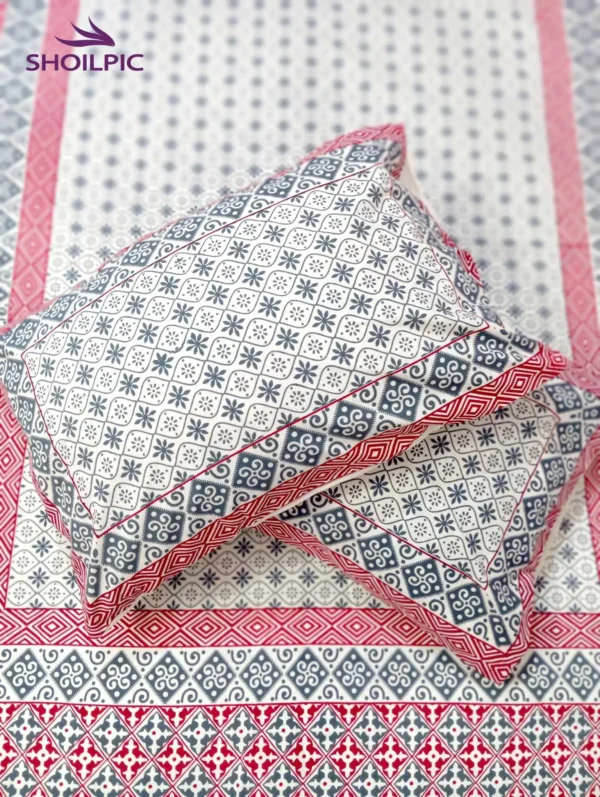 Premium Block Print Bed Sheet (King Size) - Image 5